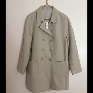 NWT Ann Taylor Loft Causal Beige Coat M